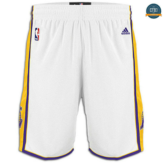 cfb3 camisetas Pantalones Los Angeles Lakers [Blanco]