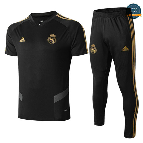 cfb3 Camisetas Real Madrid POLO Entrenamiento Negro 2019/20