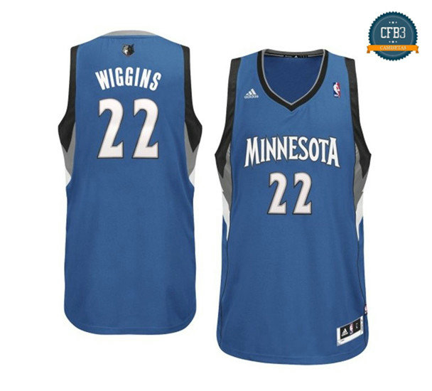 cfb3 camisetas Andrew Wiggins, Minnesota Timberwolves [Azul]