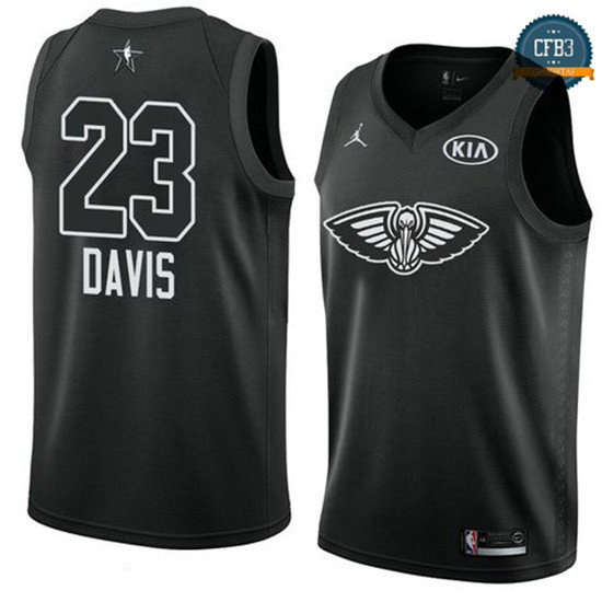 cfb3 camisetas Anthony Davis - 2018 All-Star Negro