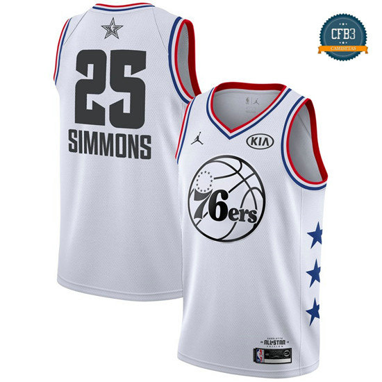 cfb3 camisetas Ben Simmons - 2019 All-Star Blanco