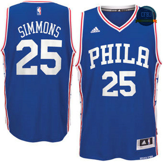 cfb3 camisetas Ben Simmons', Philadelphia 76ers [Azul]
