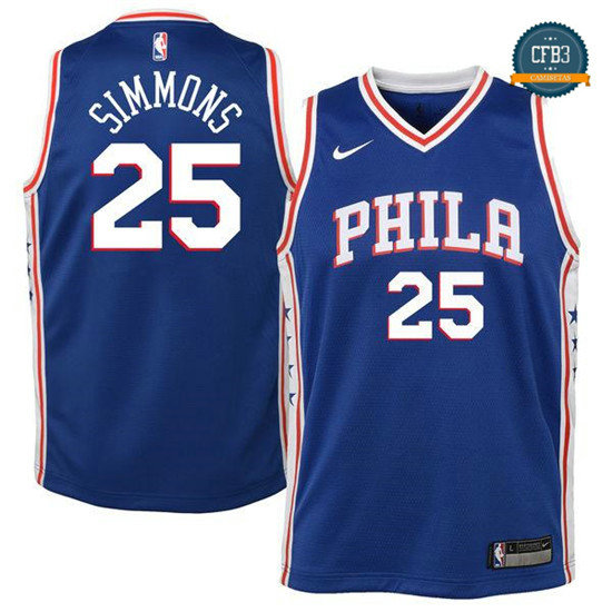 cfb3 camisetas Ben Simmons, Philadelphia 76ers - Icon