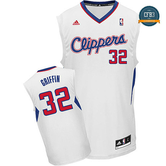 cfb3 camisetas Blake Griffin, Los Angeles Clippers [Blanco]