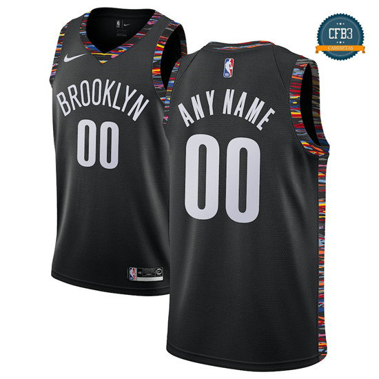 cfb3 camisetas Custom, Brooklyn Nets 2018/19 - City Edition