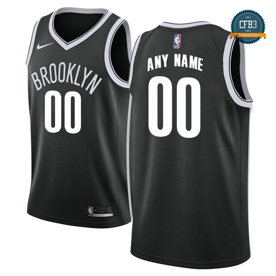 cfb3 camisetas Custom, Brooklyn Nets 2018/19 - Icon