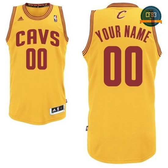 cfb3 camisetas Custom, Cleveland Cavaliers - Gold