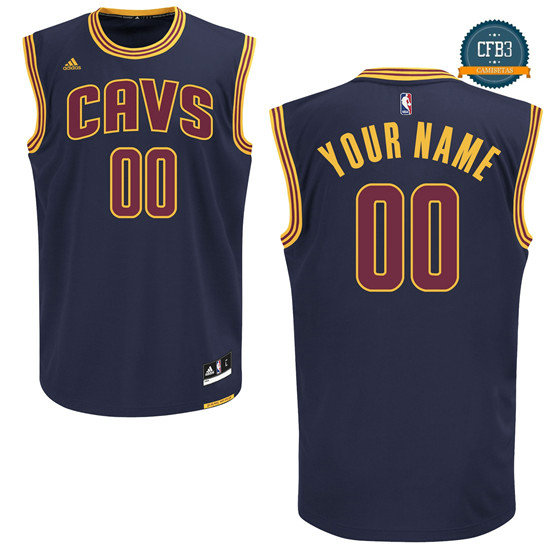 cfb3 camisetas Custom, Cleveland Cavaliers - Navy Azul