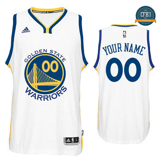 cfb3 camisetas Custom, Golden State Warriors [Primera]