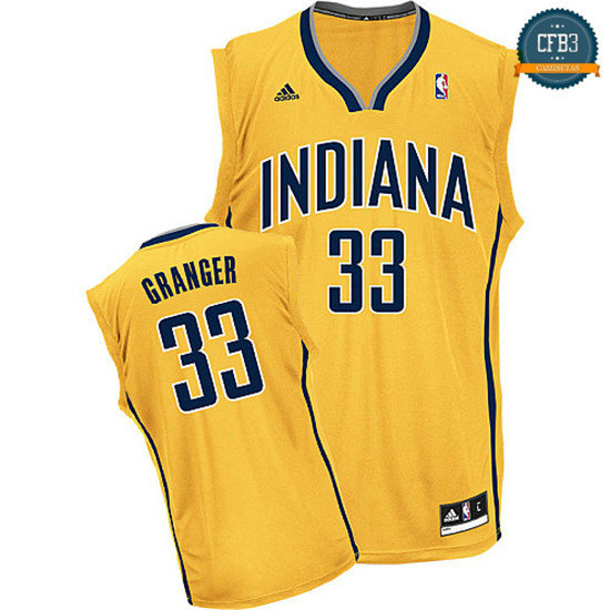 cfb3 camisetas Danny Granger, Indiana Pacers [Amarilla]