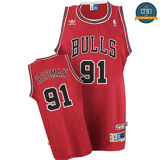 cfb3 camisetas Dennis Rodman, Chicago Bulls [Roja]