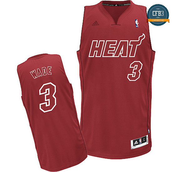 cfb3 camisetas Dwyane Wade, Miami Heat [Big Color Fashion]