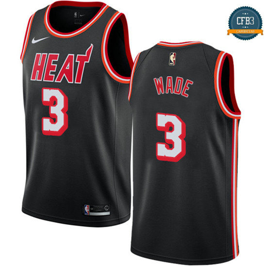 cfb3 camisetas Dwyane Wade, Miami Heat - Classic Edition