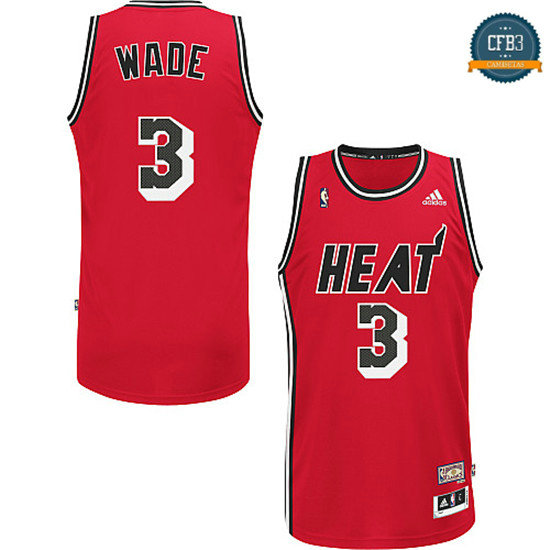 cfb3 camisetas Dwyane Wade, Miami Heat [RETRO]