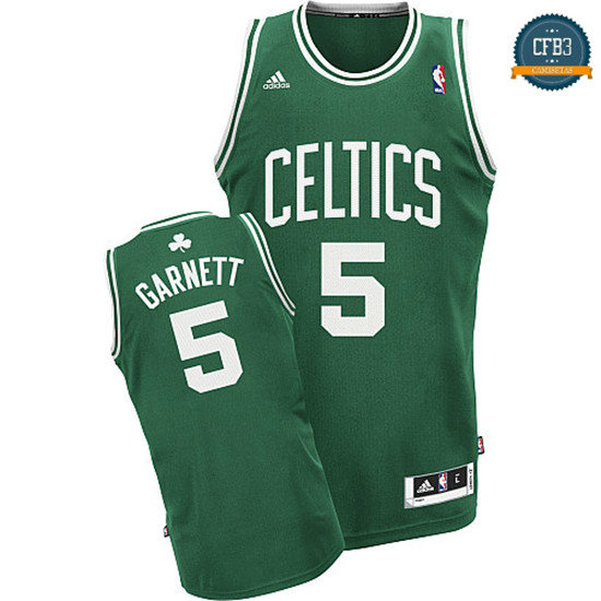 cfb3 camisetas Garnett Boston Celtics [Verde y Blanco]