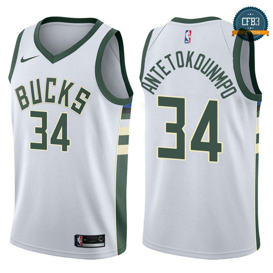 cfb3 camisetas Giannis Antetokounmpo, Milwaukee Bucks - Association
