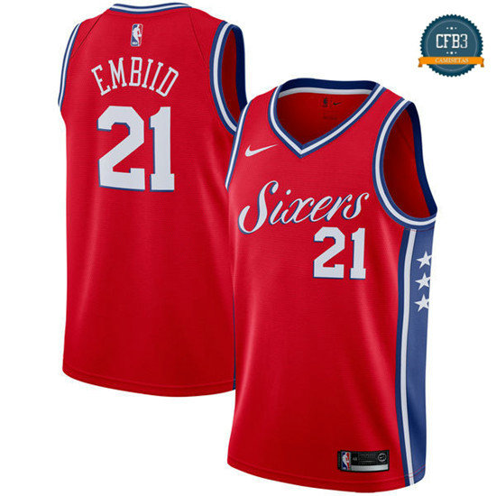 cfb3 camisetas Joel Embiid, Philadelphia 76ers - Statement