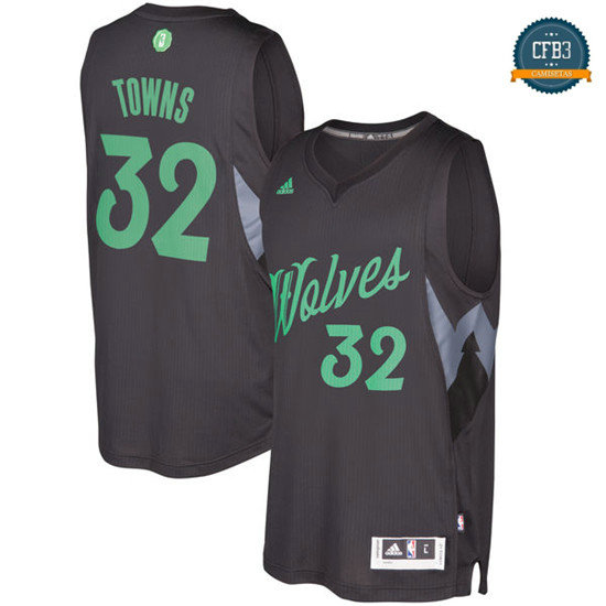 cfb3 camisetas Karl-Anthony Towns, Minnesota Timberwolves - Christmas '17