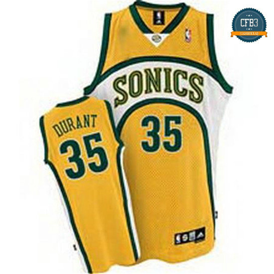 cfb3 camisetas Kevin Durant, Seattle SuperSonics [Amarillo]