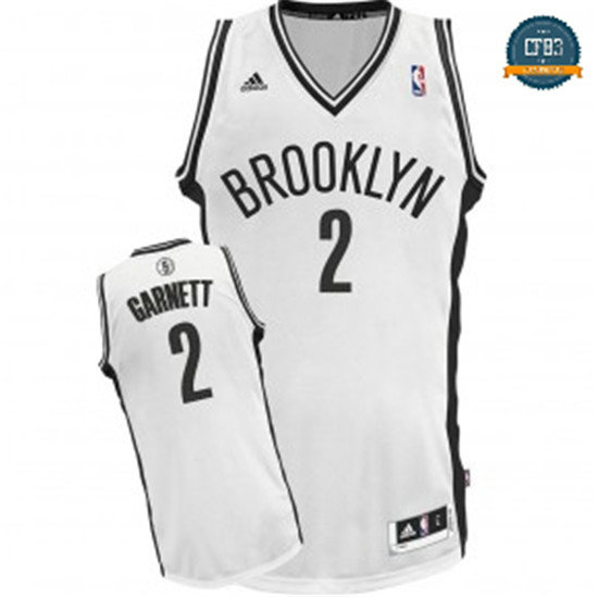 cfb3 camisetas Kevin Garnett, Brooklyn Nets [Blanco]