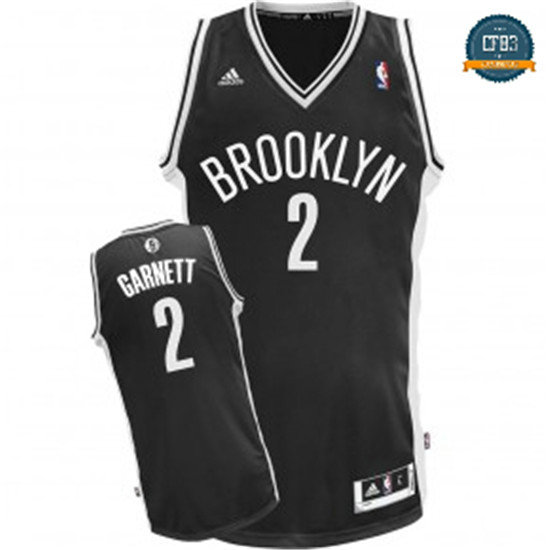 cfb3 camisetas Kevin Garnett, Brooklyn Nets [Negra]