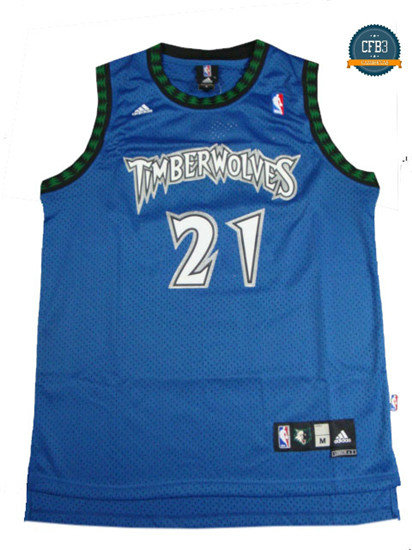 cfb3 camisetas Kevin Garnett, Minnesota Timberwolves [Azul]