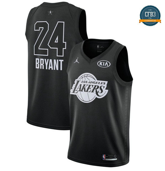 cfb3 camisetas Kobe Bryant - 2018 All-Star Negro