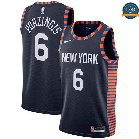 cfb3 camisetas Kristaps Porzingis, New York Knicks 2018/19 - City Edition