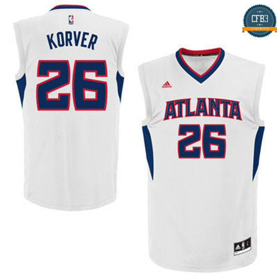 cfb3 camisetas Kyle Korver, Atlanta Hawks [Primera]