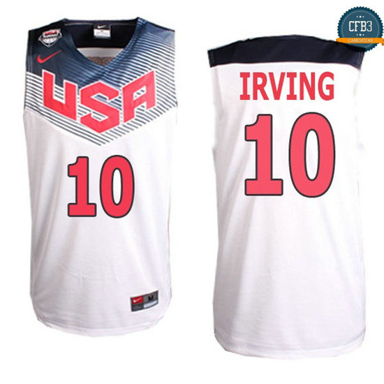 cfb3 camisetas Kyrie Irving, USA 2014 - Blanco