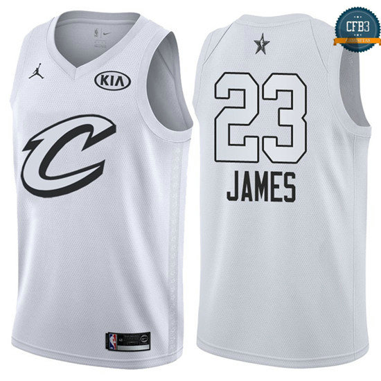 cfb3 camisetas LeBron James - 2018 All-Star Blanco