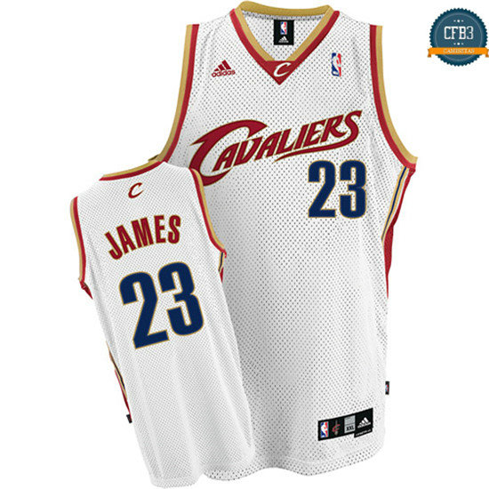cfb3 camisetas LeBron James, Cleveland Cavaliers - Blanco Rookie