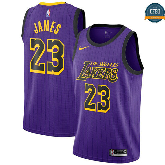 cfb3 camisetas LeBron James, Los Angeles Lakers 2018/19 - City Edition