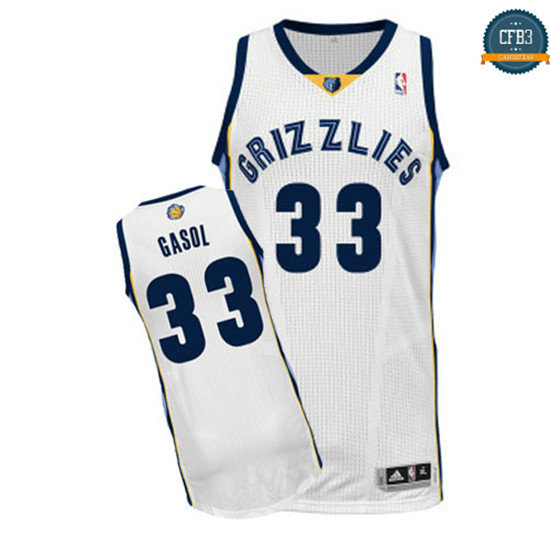 cfb3 camisetas Marc Gasol, Memphis Grizzlies [Blanco]