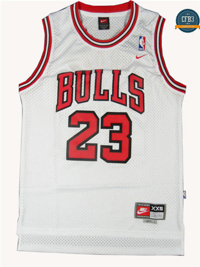 cfb3 camisetas Michael Jordan, Chicago Bulls [Blanco]