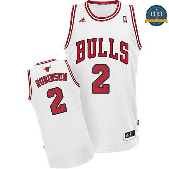 cfb3 camisetas Nate Robinson, Chicago Bulls [Blanco]