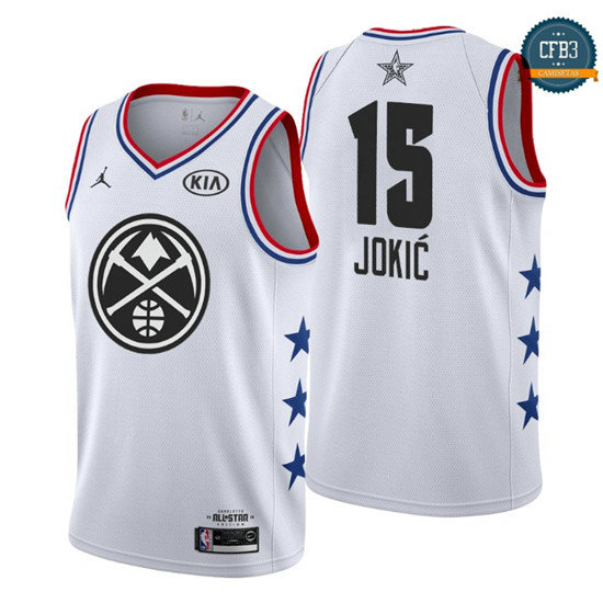 cfb3 camisetas Nikola Jokić - 2019 All-Star Blanco