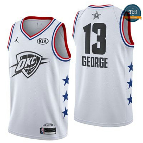 cfb3 camisetas Paul George - 2019 All-Star Blanco