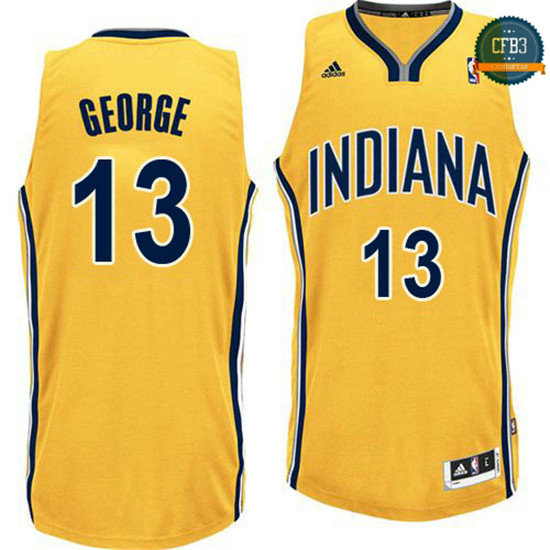 cfb3 camisetas Paul George, Indiana Pacers [Gold]