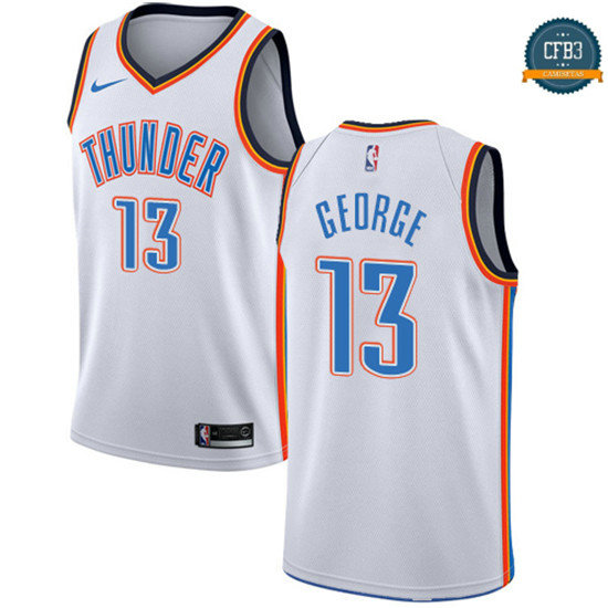 cfb3 camisetas Paul George, Oklahoma City Thunder - Association