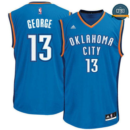 cfb3 camisetas Paul George, Oklahoma City Thunder [Road]