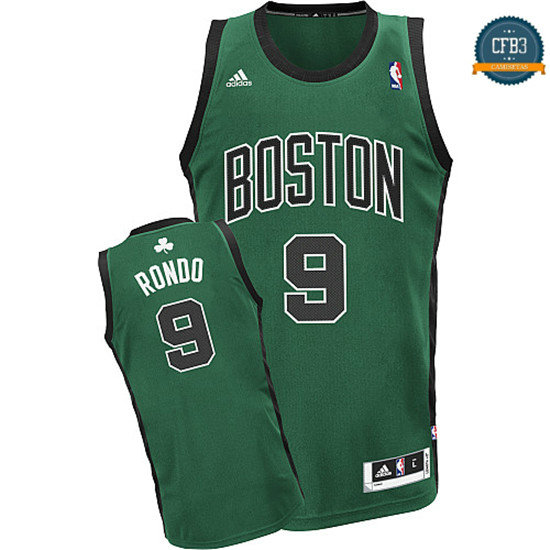 cfb3 camisetas Rajon Rondo Boston Celtics [Verde y negra]