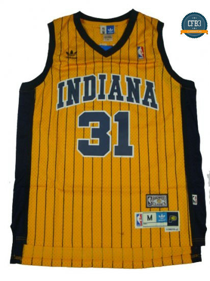 cfb3 camisetas Reggie Miller, Indiana Pacers [Amarilla]