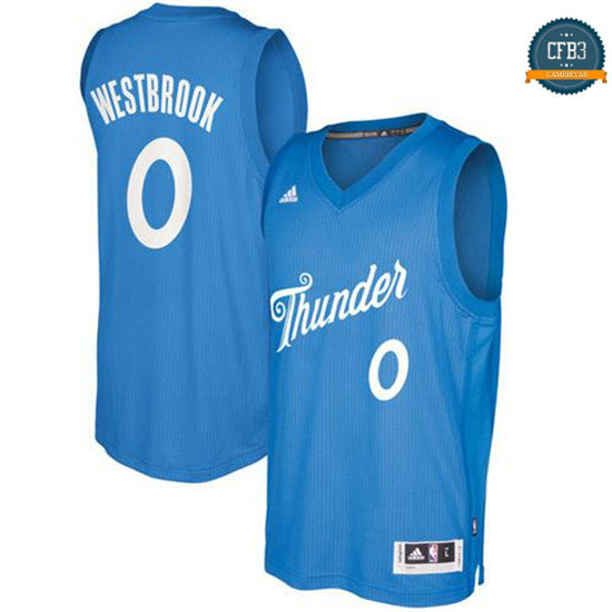 cfb3 camisetas Russell Westbrook, OKC - Christmas '17