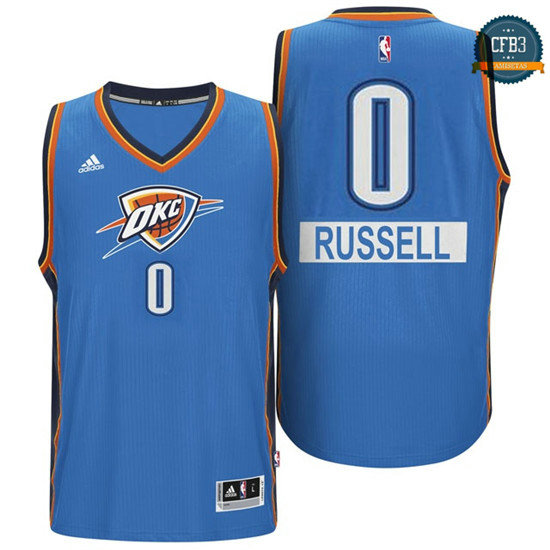 cfb3 camisetas Russell Westbrook, OKC - Christmas Day