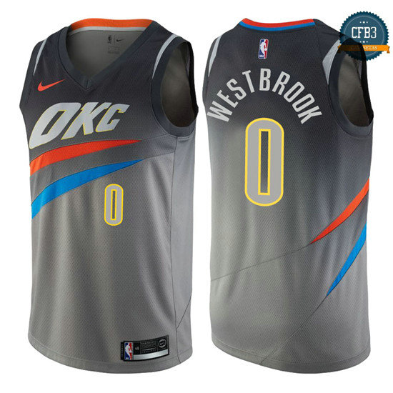 cfb3 camisetas Russell Westbrook, Oklahoma City Thunder - City Edition