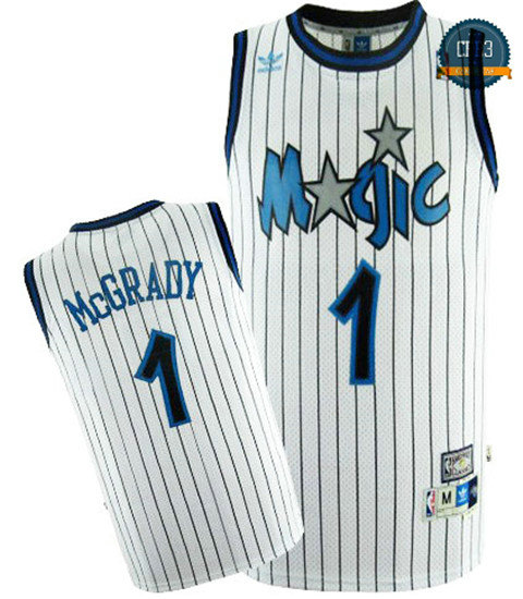 cfb3 camisetas Tracy McGrady, Orlando Magic [Blanca]