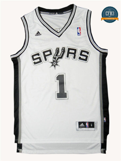 cfb3 camisetas Tracy McGrady, San Antonio Spurs [Blanca]