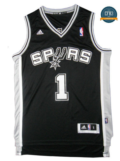 cfb3 camisetas Tracy McGrady, San Antonio Spurs [Negra]