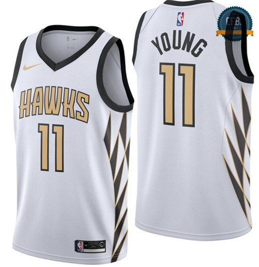 cfb3 camisetas Trae Young, Atlanta Hawks 2018/19 - City Edition